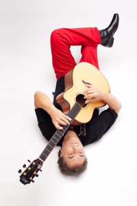 Pierre Bensusan with guitar